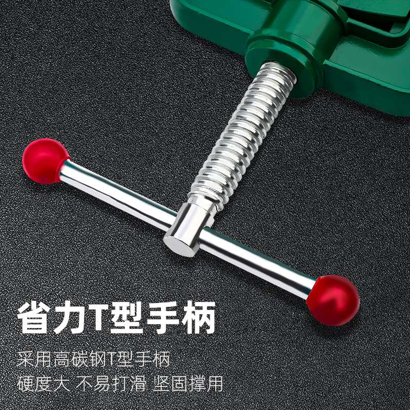 拓森多功能龙门钳夹管钳工作台固定桌虎钳重型台虎钳压力钳台钳