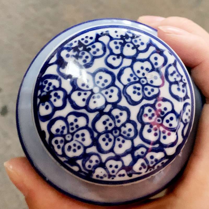 青花小罐子小花瓶 家居客厅青花瓷装饰品 插花瓷器中式陶瓷摆件