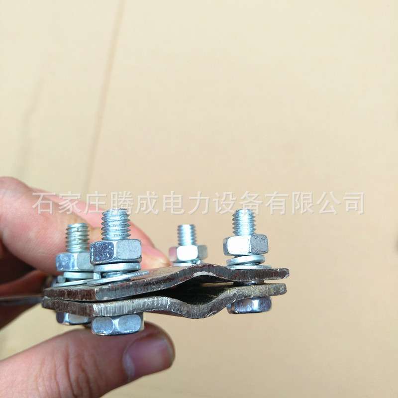 接地线专用五防锁铜镀锡双孔电力专用梅花形压紧式10kv35kv110kv