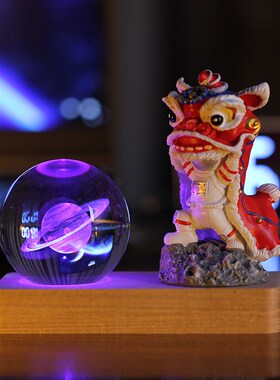 生日礼物宇航员礼品醒狮摆件小夜灯女生送男朋友同学朋友开学礼品