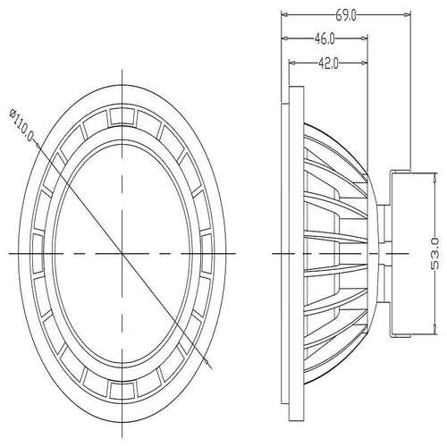 AR111 LED斗胆灯16W 12V 24° G53嵌入式格栅射灯厂家