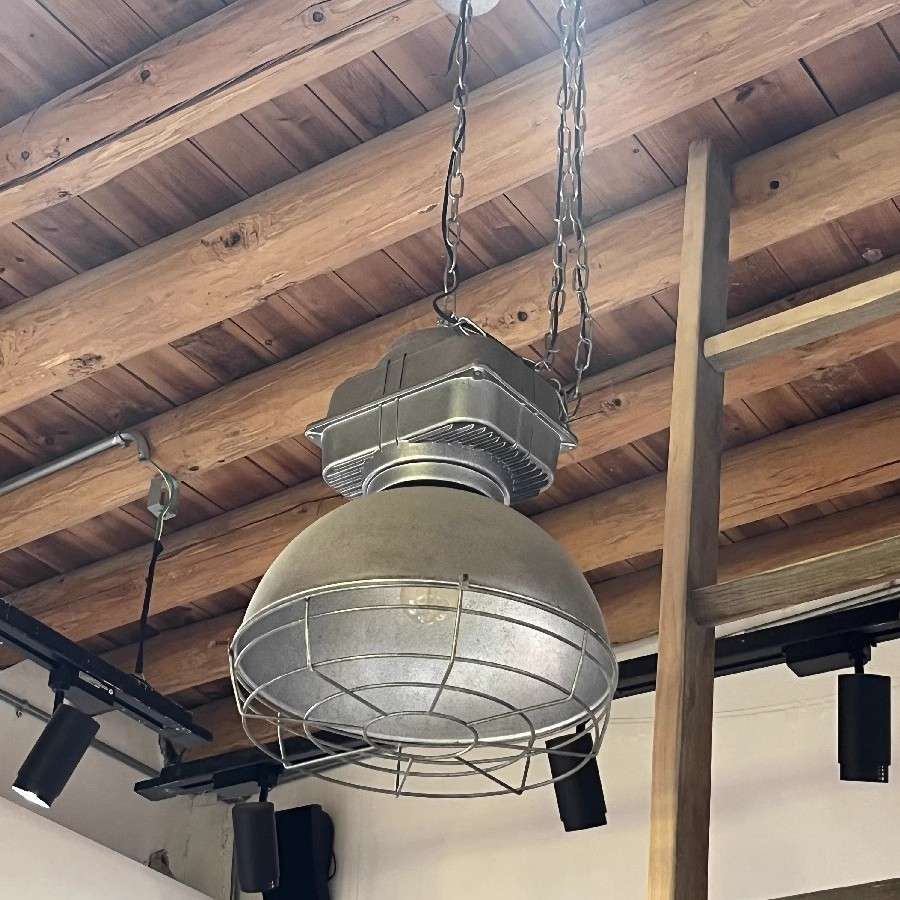 复古工业风铸铝吊灯咖啡店餐厅商超个性带网罩单头设计师创意吊灯