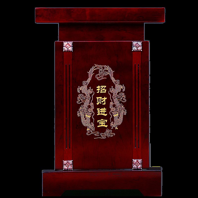 招财进宝落地底座木质通用关公佛像供台马牛貔貅麒麟摆件落地底座