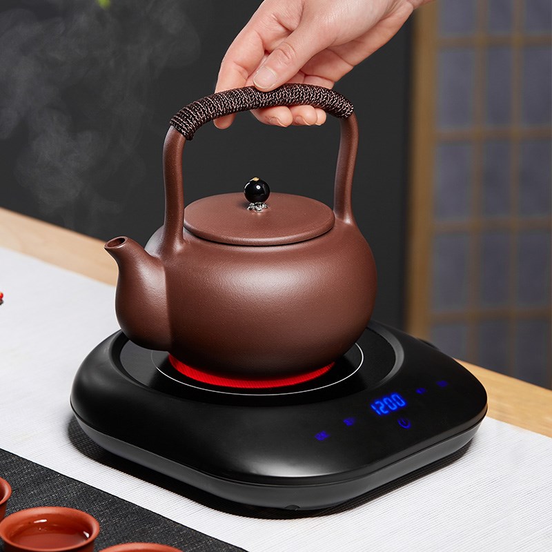 宜兴紫砂烧茶壶提梁煮茶烧水壶电陶炉煮水蒸茶器电热茶炉陶瓷茶具