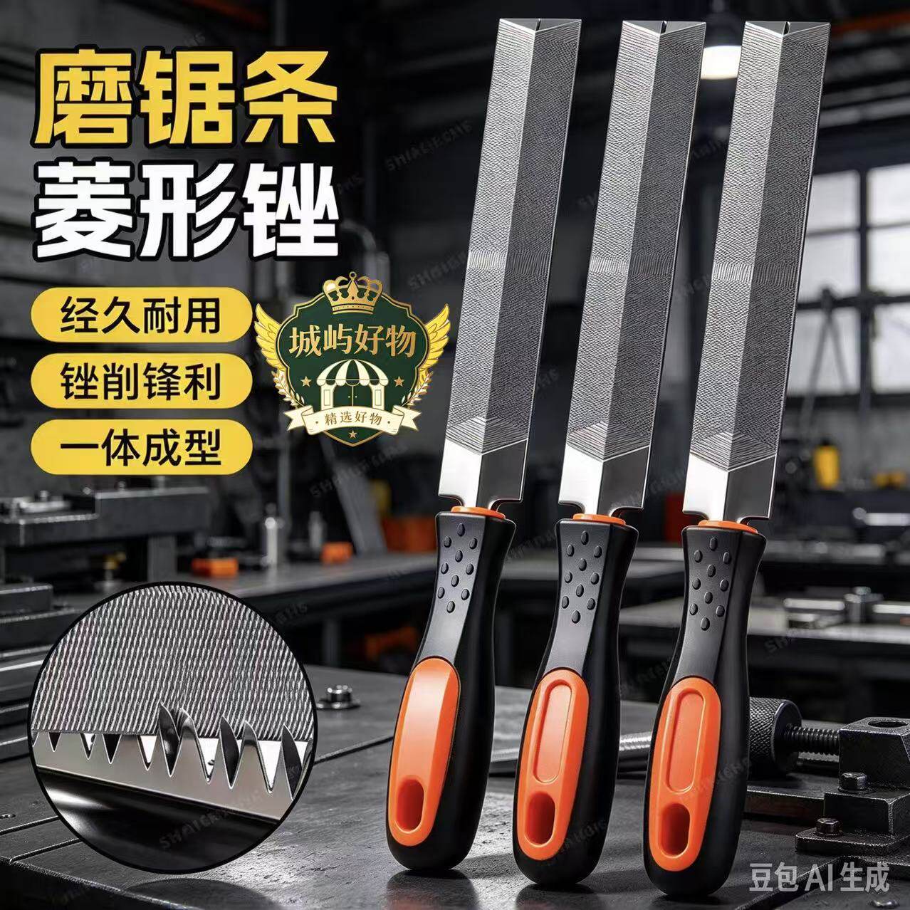 【菱形锉】新款菱形锉刀小锉刀木工锉刀锋利手锯磨木工打磨工具ZY