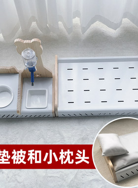 宠物实木床钢架狗床猫床四季通用简易离地行军床中小型犬泰迪狗狗