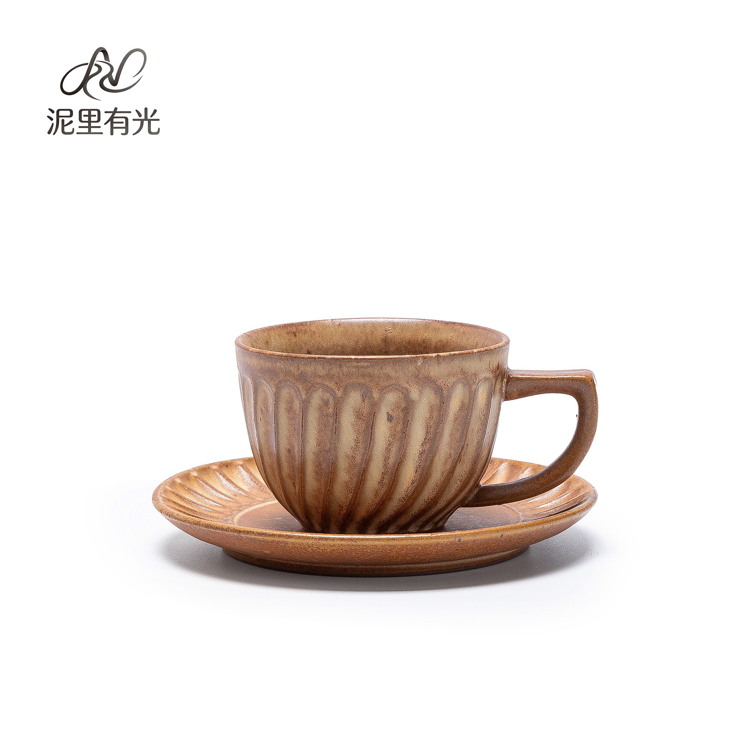 泥里有光景德镇陶瓷咖啡杯碟套装创意高颜值拉花杯子高级感马克杯