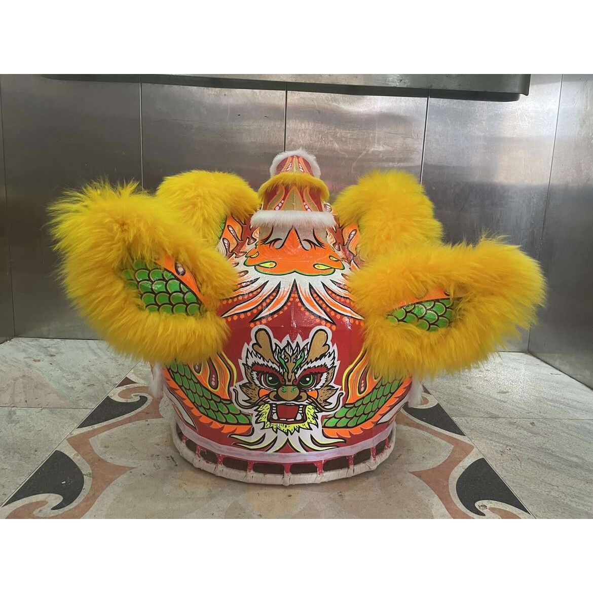 醒狮南狮道具南狮南狮训练广东醒狮狮头醒狮狮头龙狮狮头全套白色