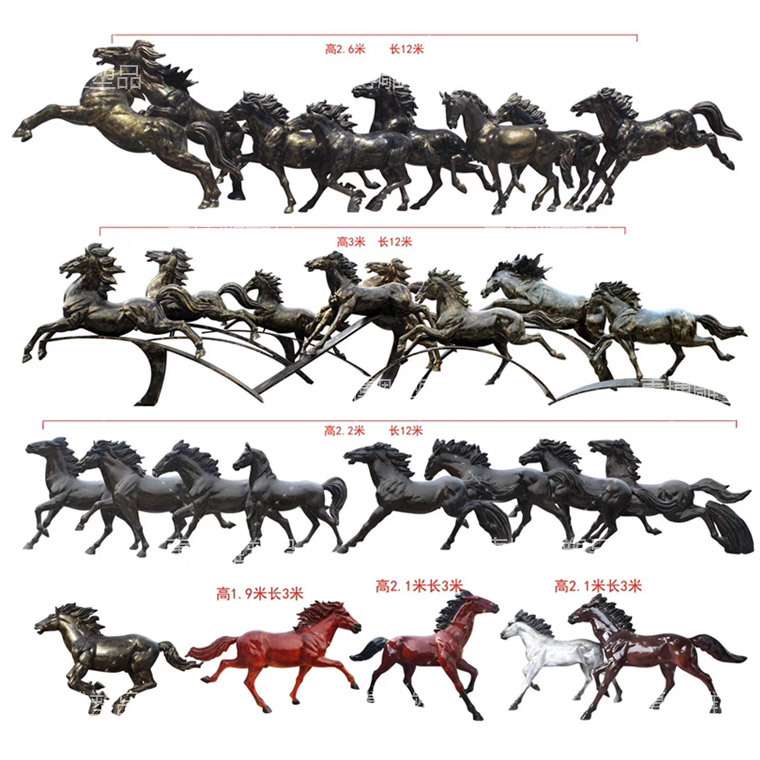 玻璃钢马雕塑半身马雕塑玻璃钢马景观园林绿地公园户外动物摆件