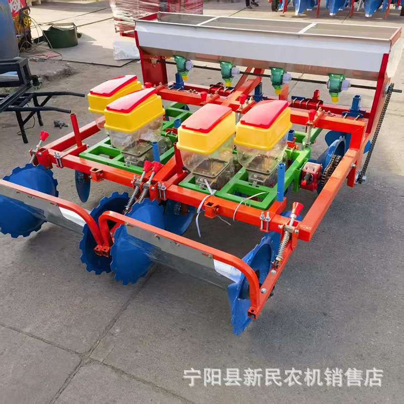 悬浮款起垄花生播种机花生垄上播种机带施肥花生精播机两垄四行