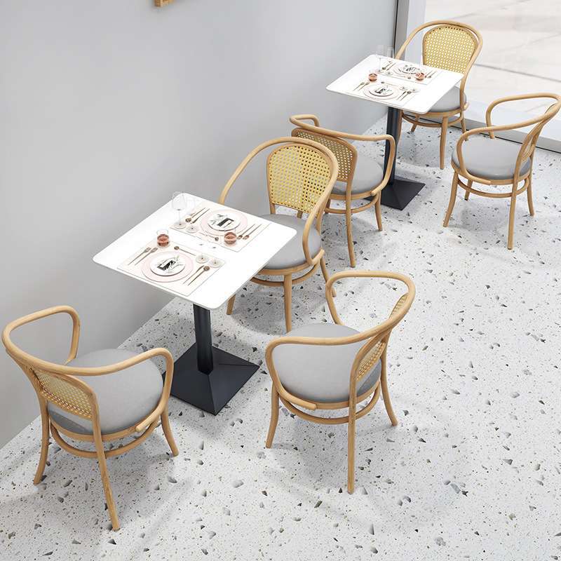主题餐厅编藤椅子茶餐厅汉堡店餐吧饭店靠墙卡座奶茶店咖啡厅沙发