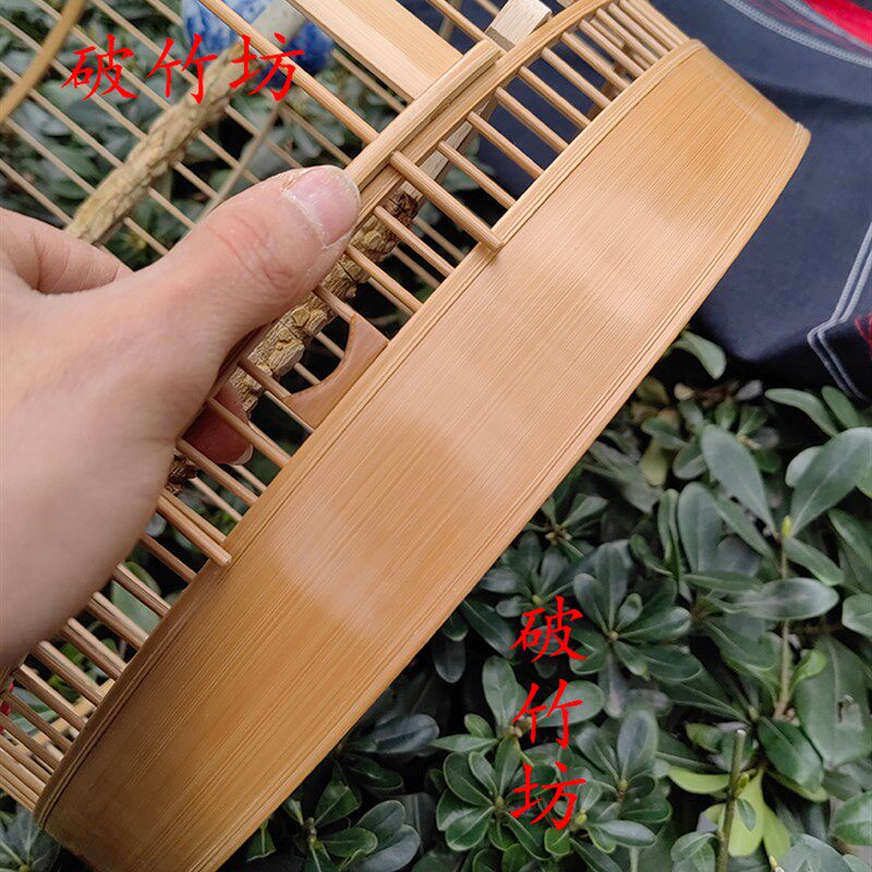 四川成都手工老竹画眉笼子 贴青笼 全套包邮 川笼画眉鸟笼