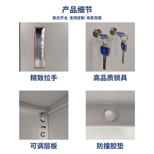 双锁保密柜试剂柜药品柜毒麻柜文件柜双人试卷铁皮柜档案柜