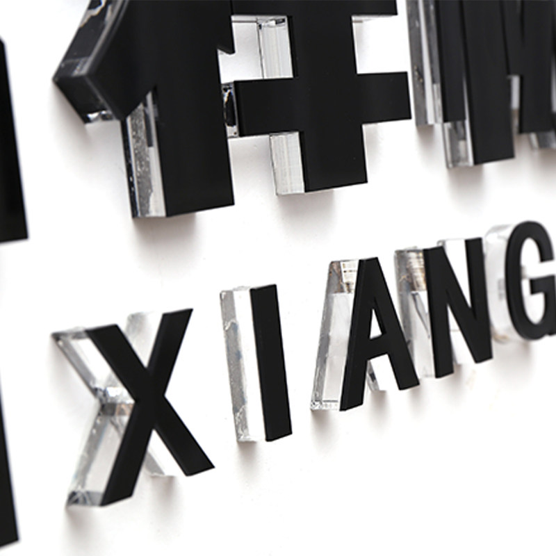 企业背景墙LOGO字水晶字公司广告字立体字形象墙亚克力字雕刻字