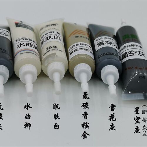 PU线条美缝胶膏角花收边填缝坑洞灯盘白色pu专用钉眼漆修补膏胶剂
