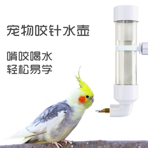 包邮鸟用饮水器鸟喝水杯大中小型鹦鹉撞针式自动饮水器自动喂水器
