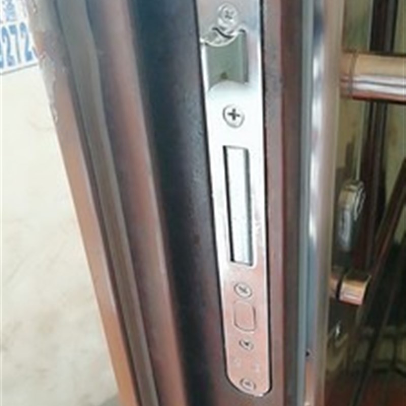 方头防盗门锁体单孔螺丝固定通用半圆头双孔3舌5舌不锈钢五舌