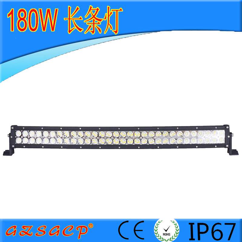 汽车LED弧形长条弯灯货车越野车顶射灯12V24V超亮前杠中网灯180W