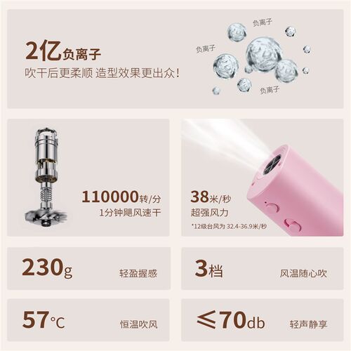 专业宠物美容吹风机大风力降噪挂脖式 遛十七吹风机升级款