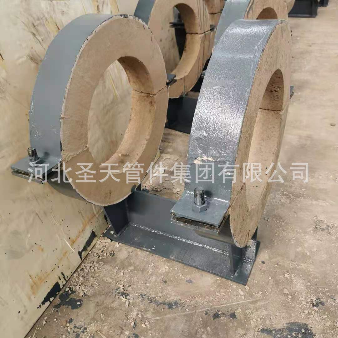 蛭石隔热管托 中压蒸汽隔热保温管托 导向滑动固定型管夹管托