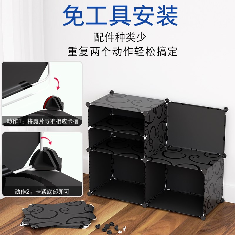 鞋架家用门口多层简易塑料鞋柜入户防尘大型结实家用多功能鞋架子