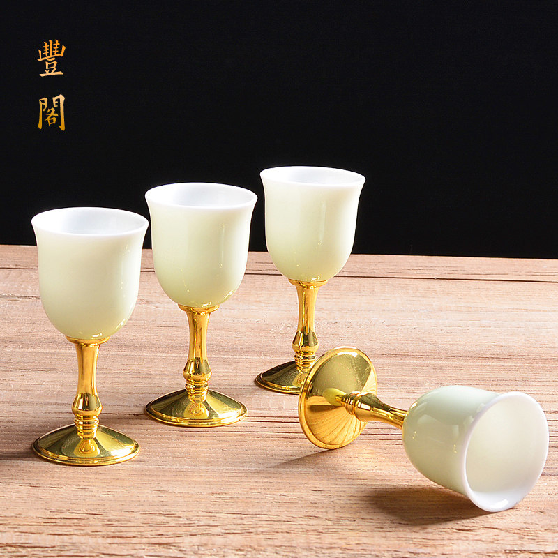 父亲节礼物白酒酒具仿古代分酒器小酒盅家用酒壶陶瓷创意高档礼品