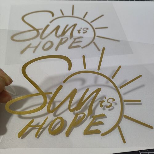 汽车装饰车贴sun is hope 个性莎头组合汽车摩托车行李箱贴纸