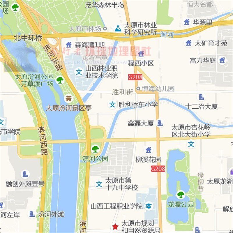 超大巨幅 太原市区地图订制定做 城市城区海报2021新版装饰画芯