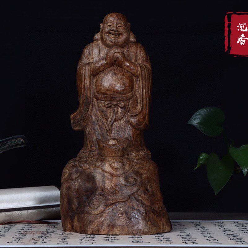 印尼马拉ok沉香木雕工艺品摆件艺术收藏品家居办公室公司摆件