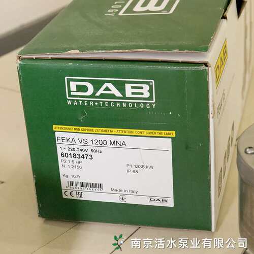 意大利戴博DAB水泵FEKA VS 1200MNA 非自动不锈钢潜水泵 220V