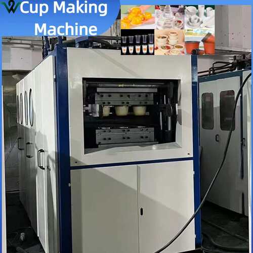 Environmentally friendly plastic cup making machine