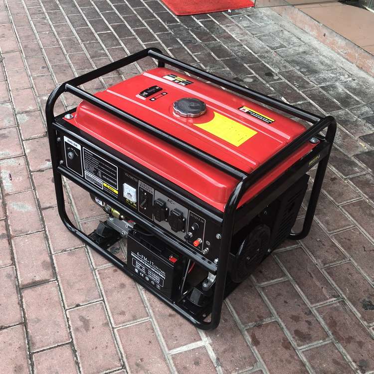 便携式车载汽油发电机四冲程单杠汽油发电电源5kW发电机齐全