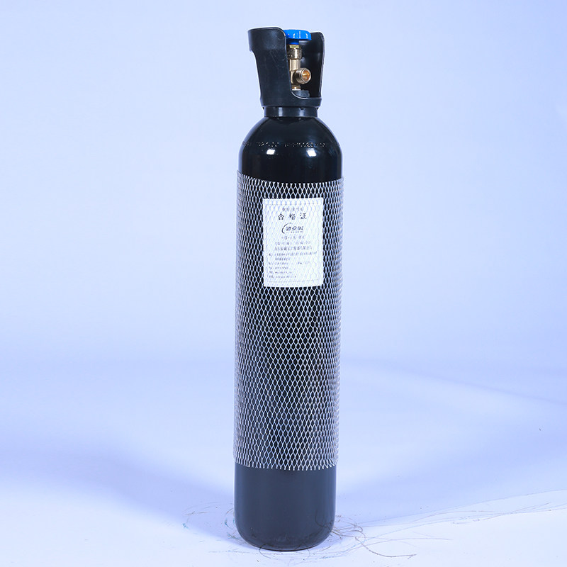 氮气瓶10L升便携小型钢瓶黑色高压罐新瓶安诚国标QF-2工业用便携