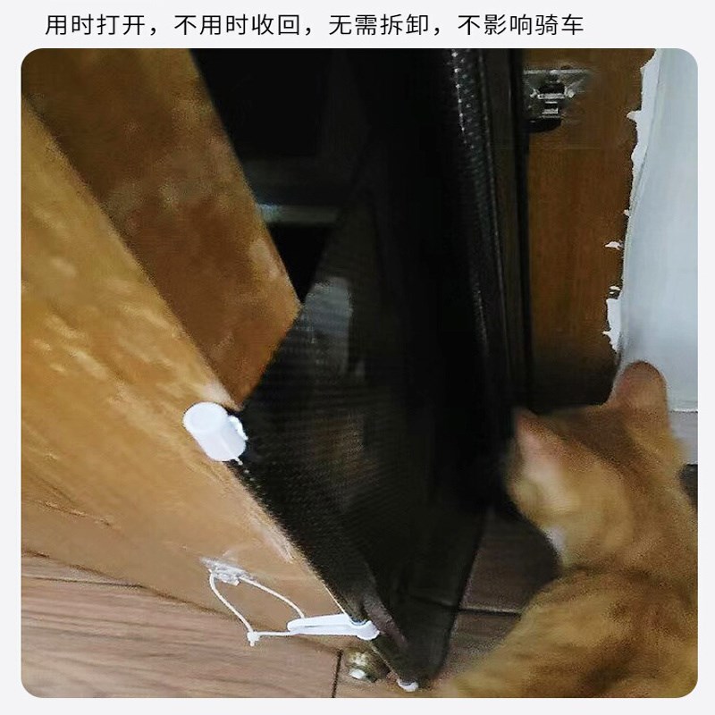 宠物免打孔防狗门栏可伸缩专用防逃网拦猫咪挡小狗阻拦门折叠F