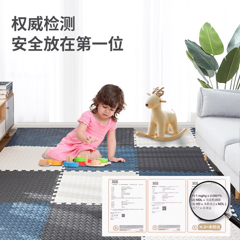 护家加厚爬爬垫儿童泡沫拼接地垫婴儿爬行垫宝宝卧室床边家用垫子