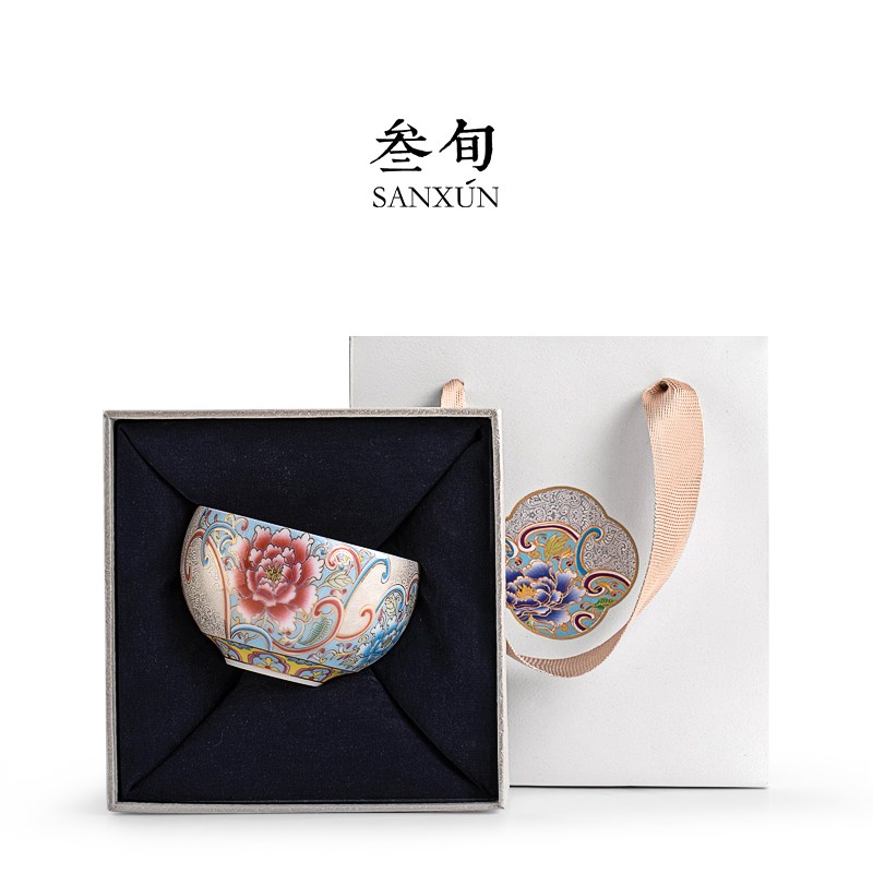 叁旬 盛世华章主人杯单杯品茗杯女男士陶瓷家用功夫茶具茶杯高端