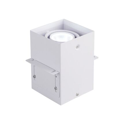 铝方通吊顶专用led灯方形方通双头明装格栅筒灯射灯cob商用斗胆灯