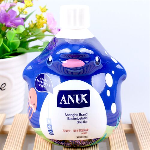 ANUK泉婴爱宝刻宁浓缩泡澡液药浴新生儿家用宝宝泡泡浴液企鹅瓶装