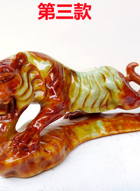 大号天然玉石岫玉生肖摆件老鼠牛老虎兔龙蛇马羊猴鸡狗猪20厘米