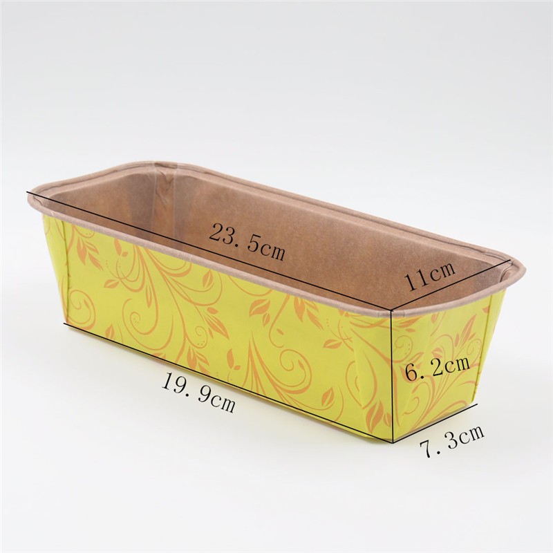 长方直烤纸杯 大/中号富贵彩盒/奶酪蛋糕面包盒/圣诞吐司模具30个