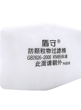 盾守1020防尘罩过滤棉喷漆电焊工业粉尘车间打磨煤矿熔喷滤芯垫子