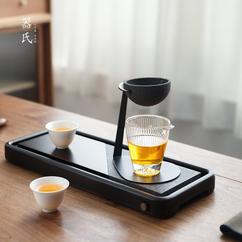 器氏无孔茶漏茶滤一体玻璃公道杯陶瓷茶滤茶隔茶叶过滤网茶具简约
