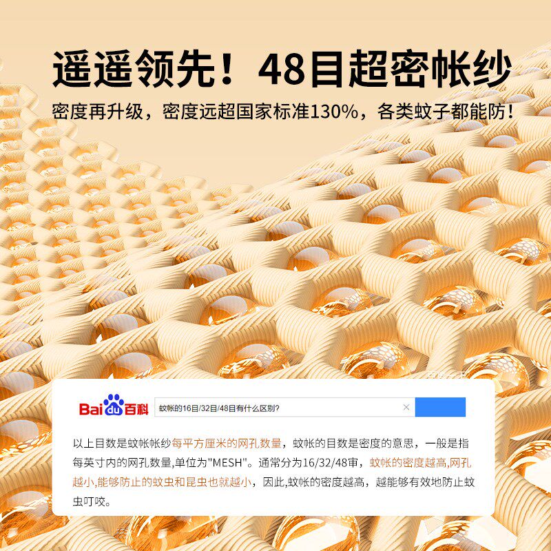 防摔蚊帐家用2026新款卧室免拼接婴儿童全包全底回底款三开门1米8