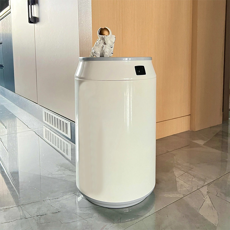 智能垃圾桶感应式家用卧室不锈钢易拉罐厕所卫生桶纸篓自动开盖子
