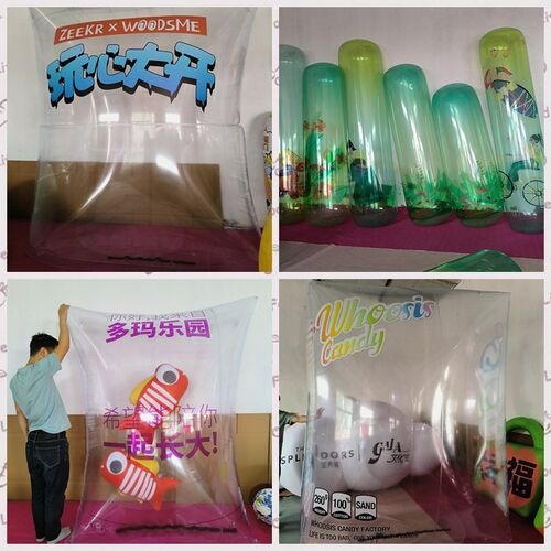 网红充气透明包零食袋花朵卡通气模打包春天夏天商业美陈布置定制