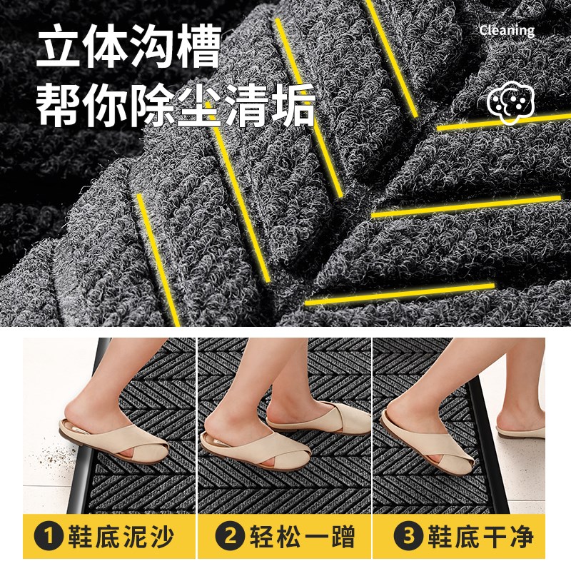 入户门地垫进门门垫大门口脚垫吸水防滑加厚高端户外垫子玄关地毯