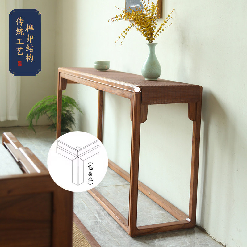 北方榆木供桌神台佛桌贡桌财神台玄关桌香案台中式实木条案几供台