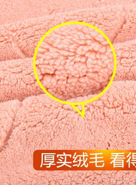 双一超细纤维柔软洗碗布吸水不易掉毛加厚抹布厨房清洁布不易沾油