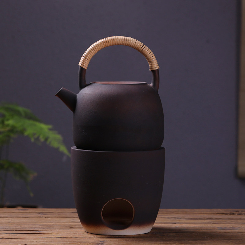六合堂日式手工陶壶煮茶壶提梁烧水壶酒精炭炉电陶炉专用功夫煮水