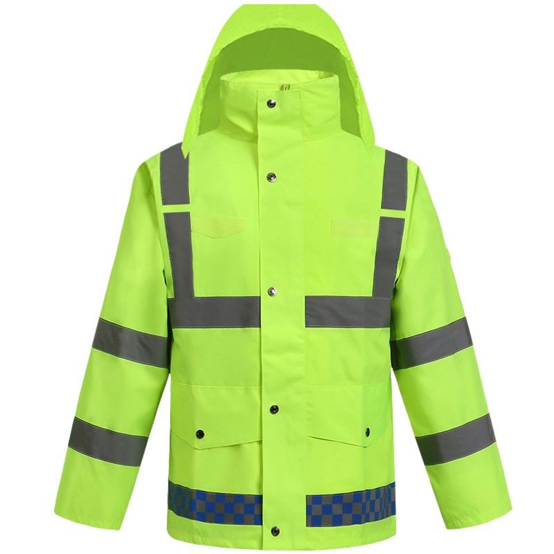 反光雨衣套装交通安全建筑施工摩托车骑行分体防水风工作服外套